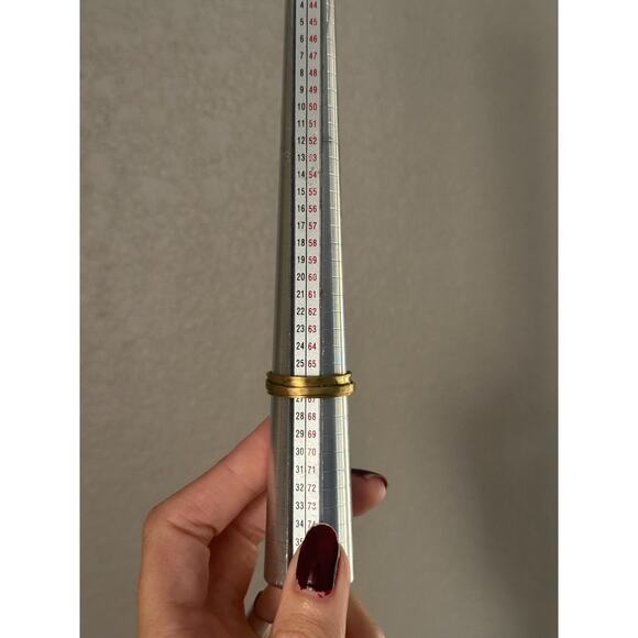 Handmade Brass Fidget Ring w/ Mountain Details & Brass Spinning Band (Size 11.5) - Picture 6 of 6